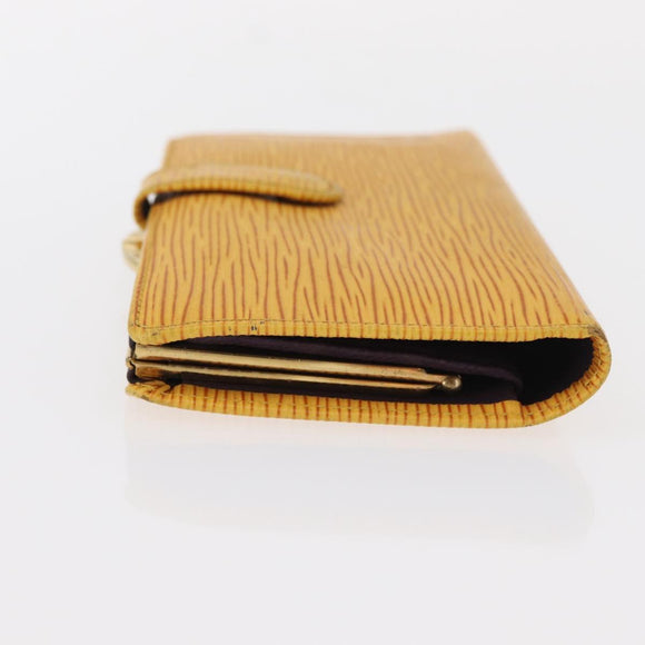 LOUIS VUITTON Epi Continental Viennois Long Wallet Yellow M63259 LV Auth bs31255