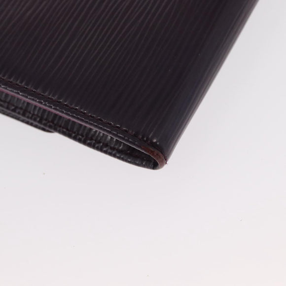LOUIS VUITTON Epi Portefeiulle Sarah Wallet Purple Cassis M6374K LV Auth bs31256