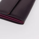LOUIS VUITTON Epi Portefeiulle Sarah Wallet Purple Cassis M6374K LV Auth bs31256-8