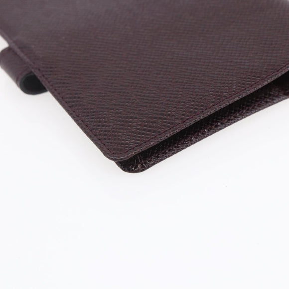 LOUIS VUITTON Taiga Leather Agenda MM Planner Cover Acajou R20416 Auth bs31257