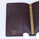 LOUIS VUITTON Taiga Leather Agenda MM Planner Cover Acajou R20416 Auth bs31257-18