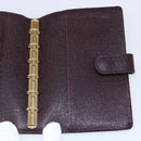 LOUIS VUITTON Taiga Agenda PM Day Planner Cover Acajou R20416 LV Auth bs31257-19