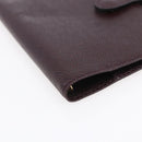 LOUIS VUITTON Taiga Leather Agenda MM Planner Cover Acajou R20416 Auth bs31257-7