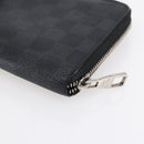 LOUIS VUITTON Damier Graphite Zippy Organizer Long Wallet N63077 LV Auth bs31258-15