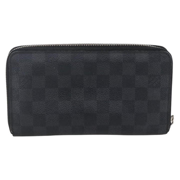 LOUIS VUITTON Damier Graphite Zippy Organizer Long Wallet N63077 LV Auth bs31258 - 0