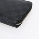 LOUIS VUITTON Damier Graphite Zippy Organizer Long Wallet N63077 LV Auth bs31258-7