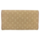 LOUIS VUITTON Monogram Mini Lin Porte Tresor Wallet Beige M92444 LV Auth bs31259-2