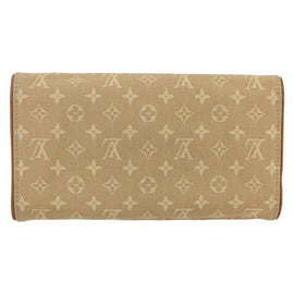 LOUIS VUITTON Monogram Mini Lin Porte Tresor Wallet Beige M92444 LV Auth bs31259 - 0