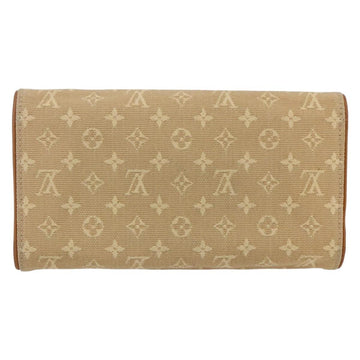LOUIS VUITTON Monogram Mini Lin Porte Tresor Wallet Beige M92444 LV Auth bs31259 - 0