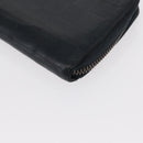 LOUIS VUITTON Damier Infini Zippy Wallet Vertical Black N63549 LV Auth bs31260-16