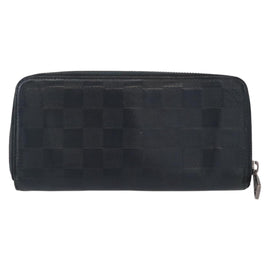 LOUIS VUITTON Damier Infini Zippy Wallet Vertical Black N63549 LV Auth bs31260 - 0
