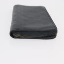 LOUIS VUITTON Damier Infini Zippy Wallet Vertical Black N63549 LV Auth bs31260-3