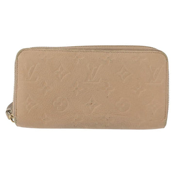 LOUIS VUITTON Monogram Empreinte Zippy Wallet Wallet Beige M61866 Auth bs31261 - 0