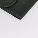 LOEWE Long Wallet Leather Green Auth bs31262-15