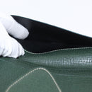 LOEWE Long Wallet Leather Green Auth bs31262-11