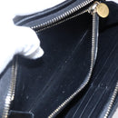 TIFFANY&Co. Long Wallet Leather Black Gold Auth bs31263-12