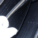 TIFFANY&Co. Long Wallet Leather Black Gold Auth bs31263-20