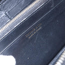 TIFFANY&Co. Long Wallet Leather Black Gold Auth bs31263-10