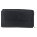 TIFFANY&Co. Long Wallet Leather Black Gold Auth bs31263-2