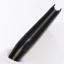 TIFFANY&Co. Long Wallet Leather Black Gold Auth bs31263-5