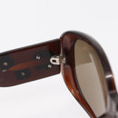 CHANEL Sunglasses plastic Brown CC Auth bs31264-10