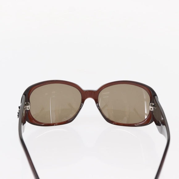 CHANEL Sunglasses plastic Brown CC Auth bs31264