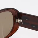 CHANEL Sunglasses plastic Brown CC Auth bs31264-9