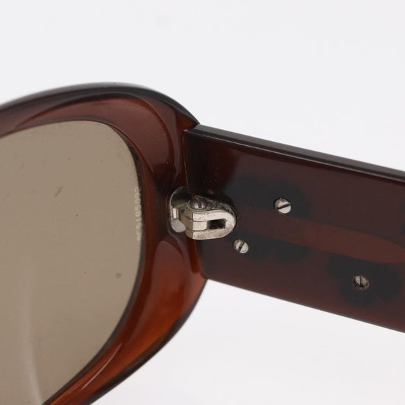CHANEL Sunglasses plastic Brown CC Auth bs31264