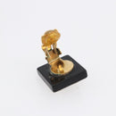 CHANEL Earring metal Black CC Auth bs31265-11