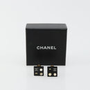 CHANEL Earring metal Black CC Auth bs31265-13