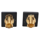CHANEL Earring metal Black CC Auth bs31265-3