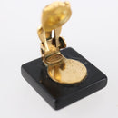 CHANEL Earring metal Black CC Auth bs31265-7