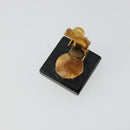 CHANEL Earring metal Black CC Auth bs31265-7