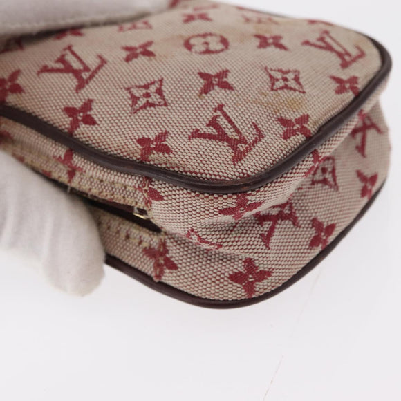 LOUIS VUITTON Monogram Mini Usu Digital Pouch Red M60001 LV Auth bs31267