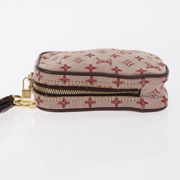 LOUIS VUITTON Monogram Mini Usu Digital Pouch Red M60001 LV Auth bs31267