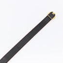 CHANEL Belt Leather 32.7"" Red Gold CC Auth bs31268-8