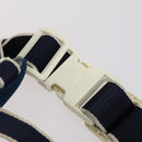 Christian Dior Trotter Canvas Backpack PVC Blue Silver Auth bs31270-9