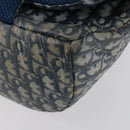 Christian Dior Trotter Canvas Backpack PVC Blue Silver Auth bs31270-17