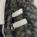 Christian Dior Trotter Canvas Backpack PVC Blue Silver Auth bs31270-11