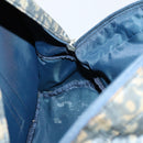 Christian Dior Trotter Canvas Backpack PVC Blue Silver Auth bs31270-21