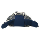 Christian Dior Trotter Canvas Backpack PVC Blue Silver Auth bs31270-2