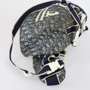Christian Dior Trotter Canvas Backpack PVC Blue Silver Auth bs31270-3