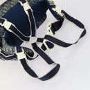 Christian Dior Trotter Canvas Backpack PVC Blue Silver Auth bs31270-8