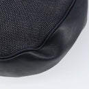 CELINE Shoulder Bag Canvas Leather Navy Gold Auth bs31271-15