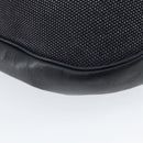 CELINE Shoulder Bag Canvas Leather Navy Gold Auth bs31271-16