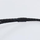 CELINE Shoulder Bag Canvas Leather Navy Gold Auth bs31271-8