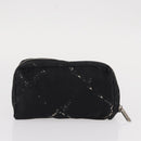 CHANEL New Travel Line Pouch Nylon 2 Set Pink Black CC Auth bs31272-10