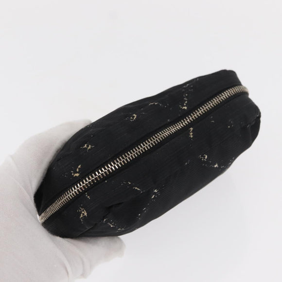 CHANEL New Travel Line Pouch Nylon 2 Set Pink Black CC Auth bs31272