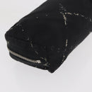 CHANEL New Travel Line Pouch Nylon 2 Set Pink Black CC Auth bs31272-14