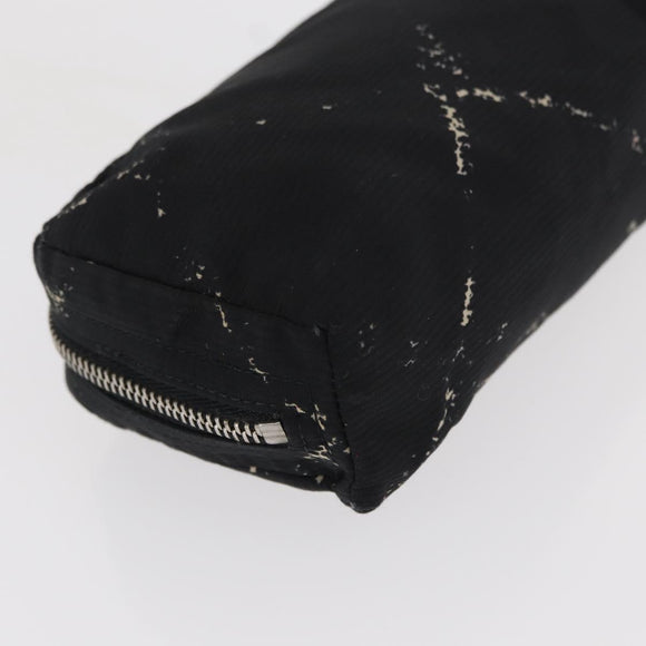 CHANEL New Travel Line Pouch Nylon 2 Set Pink Black CC Auth bs31272